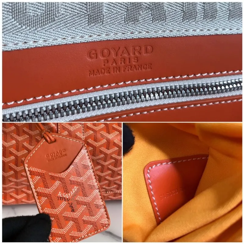 Goyard Orange Travel Duffle Bag - Image 9
