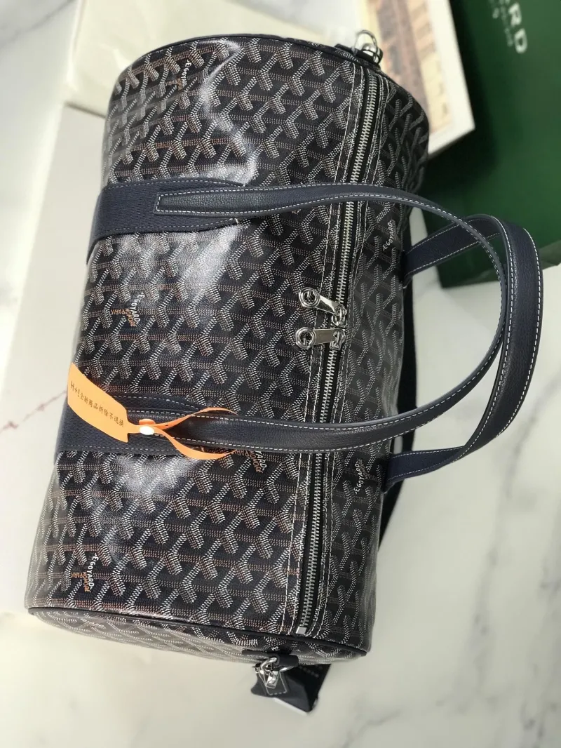 Goyard Navy Travel Duffel Bag - Image 3