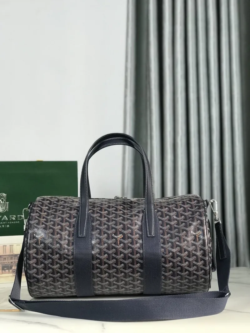 Goyard Navy Travel Duffel Bag - Image 4