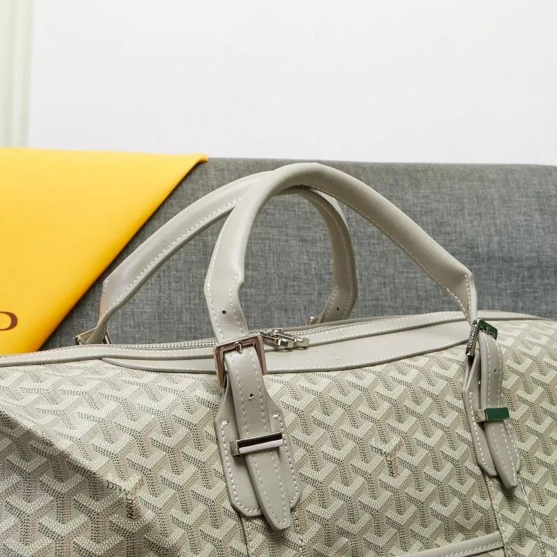 Goyard Gray Travel Duffle Bag - Image 4