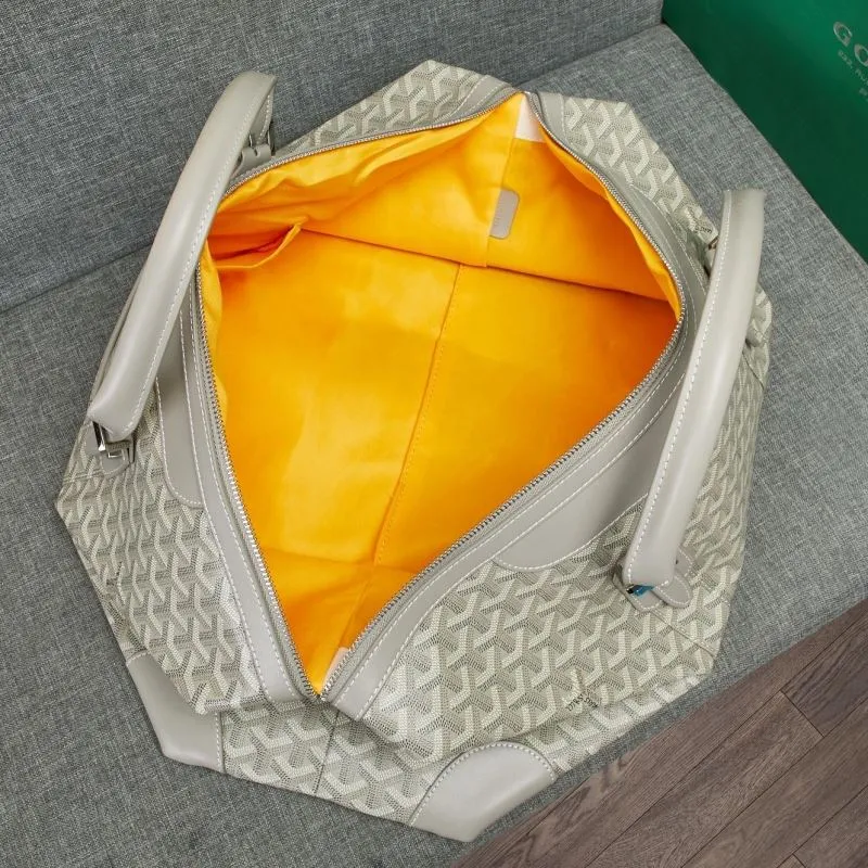 Goyard Gray Travel Duffle Bag - Image 6