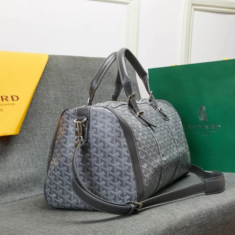 Alternative view of Goyard Gray Travel Duffel Bag