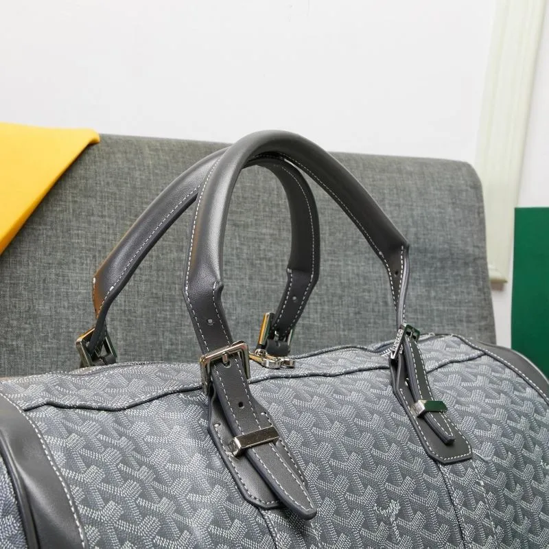 Goyard Gray Travel Duffel Bag - Image 3
