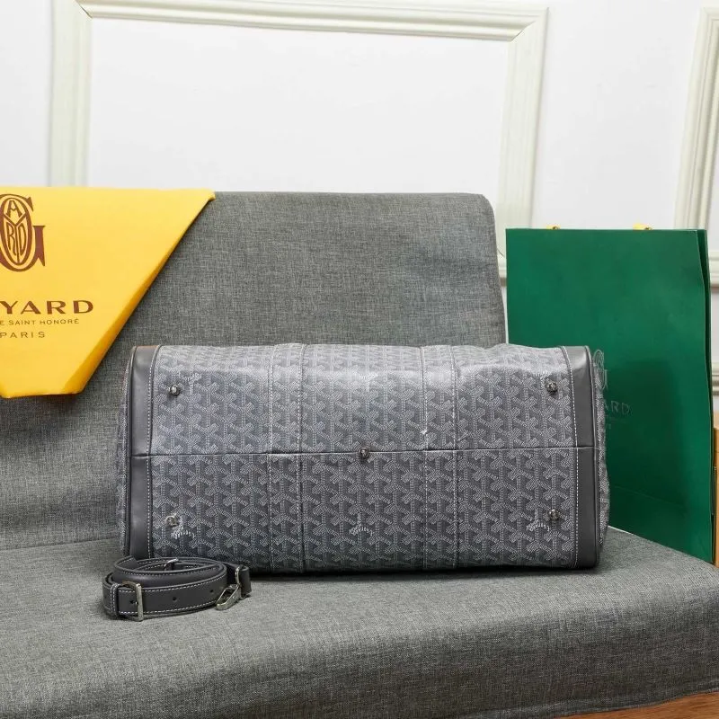 Goyard Gray Travel Duffel Bag - Image 5