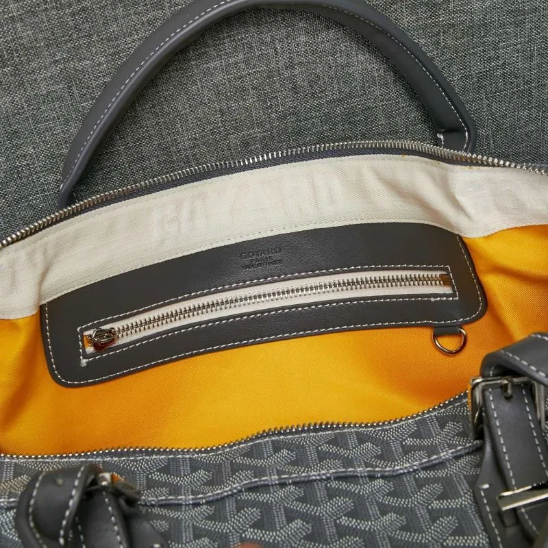 Goyard Gray Travel Duffel Bag - Image 6