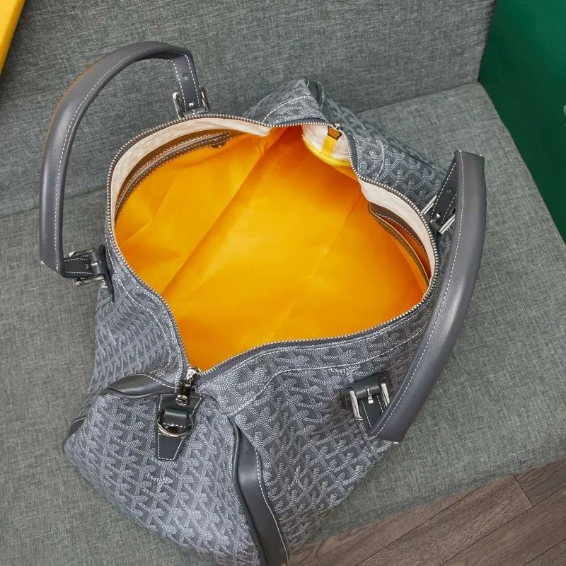Goyard Gray Travel Duffel Bag - Image 9