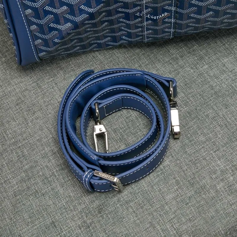 Goyard Blue 78 Travel Duffle Bag - Image 6