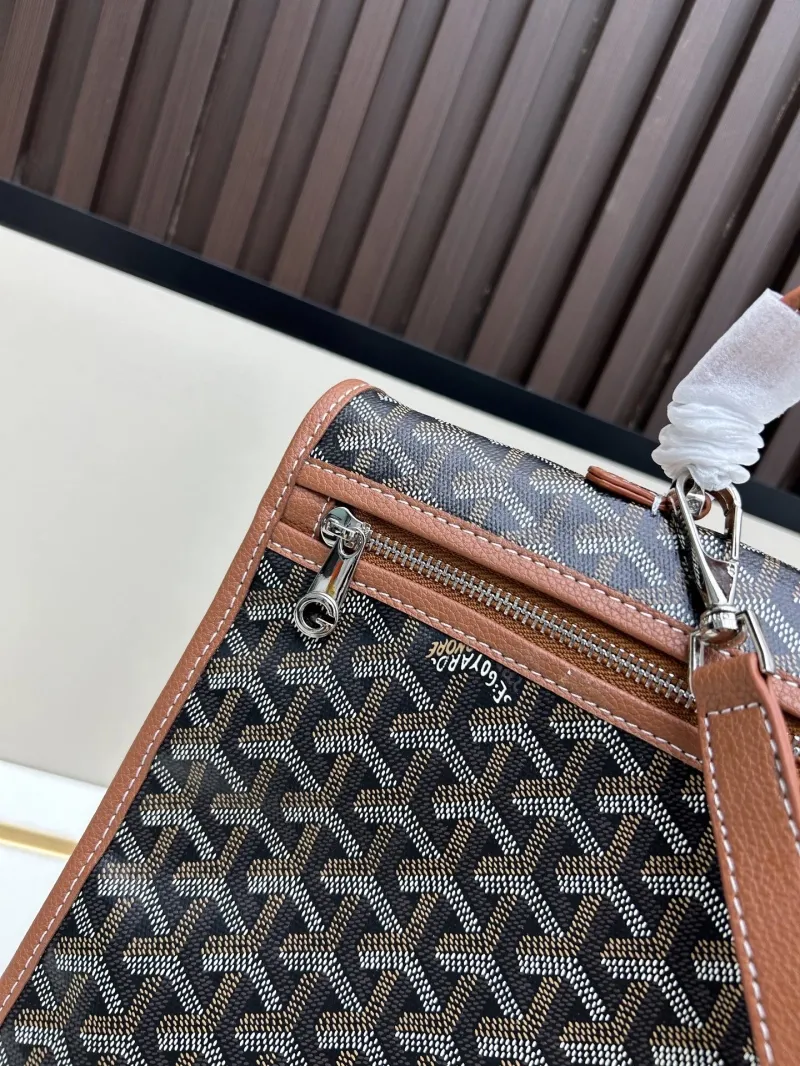 Goyard Black Tan Trim Backpack - Image 4