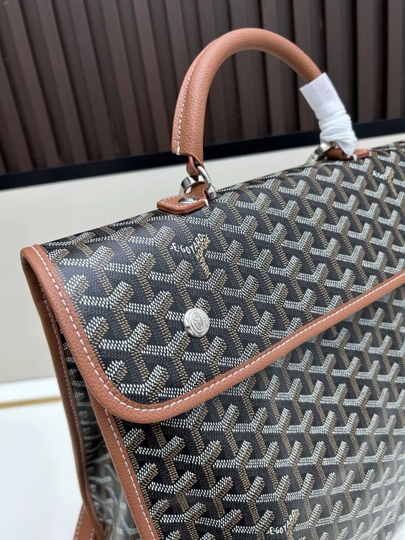Goyard Black Tan Trim Backpack - Image 5