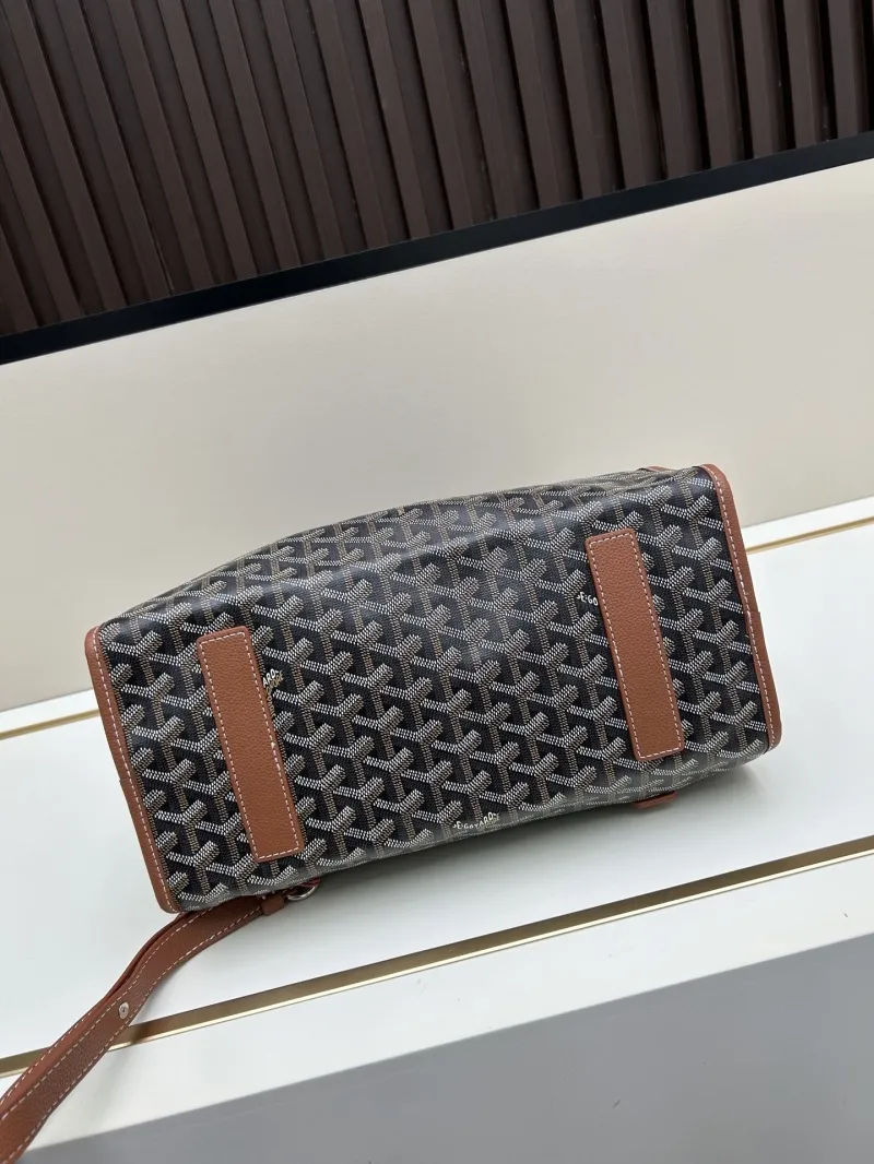 Goyard Black Tan Trim Backpack - Image 6