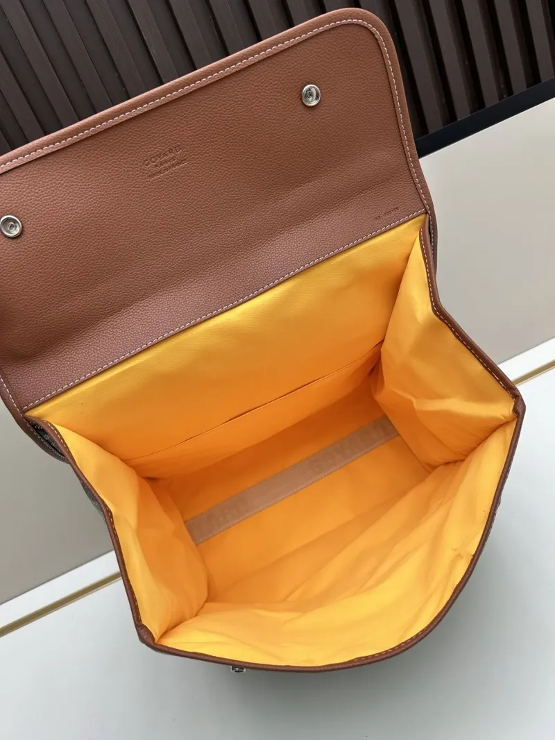 Goyard Black Tan Trim Backpack - Image 7