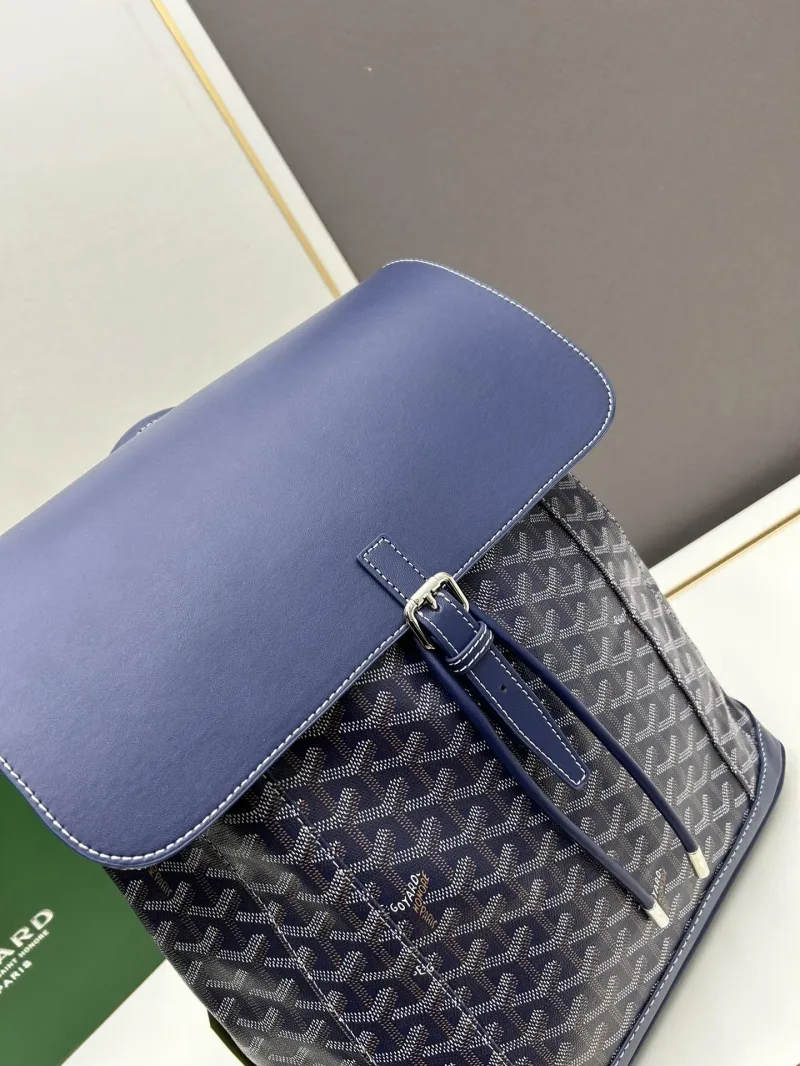 Goyard Navy Blue Backpack 33x33x15cm - Image 4