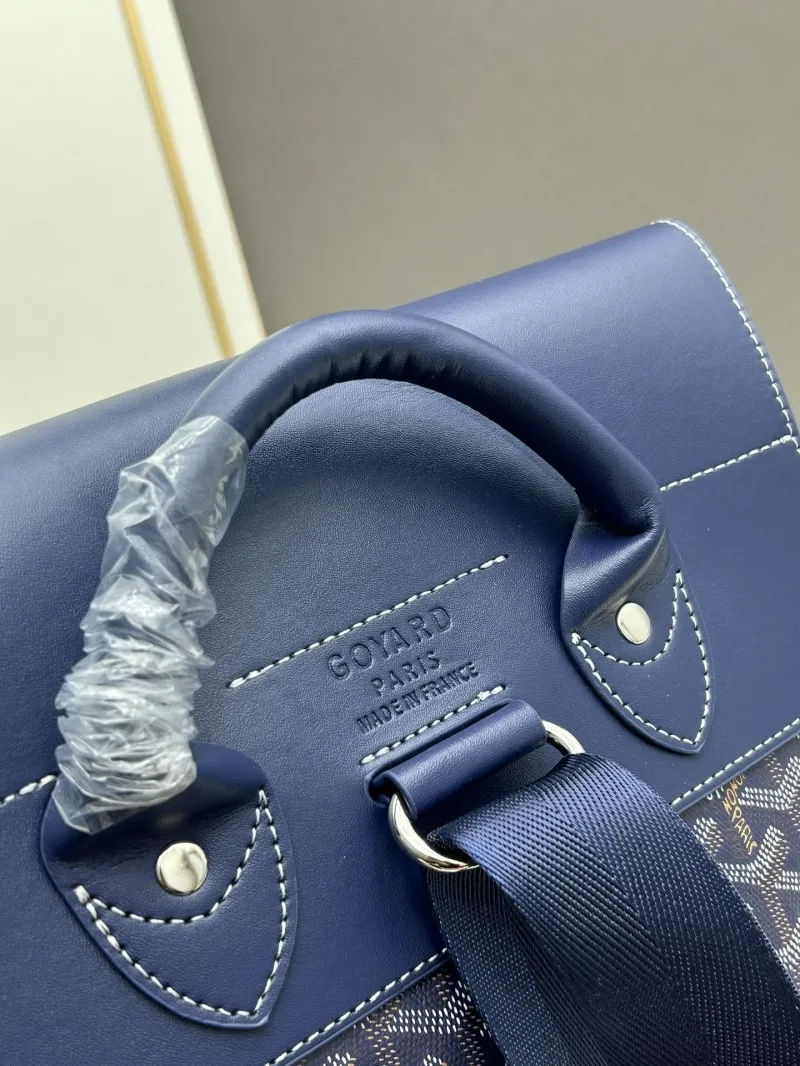 Goyard Navy Blue Backpack 33x33x15cm - Image 6