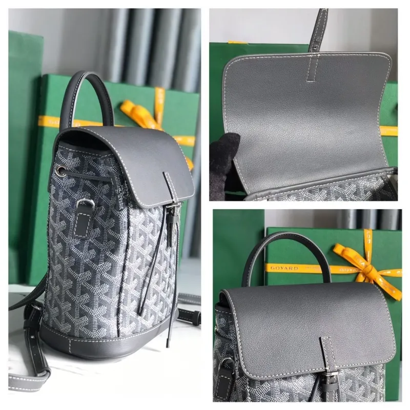 Goyard Dark Gray Mini Backpack - Image 9