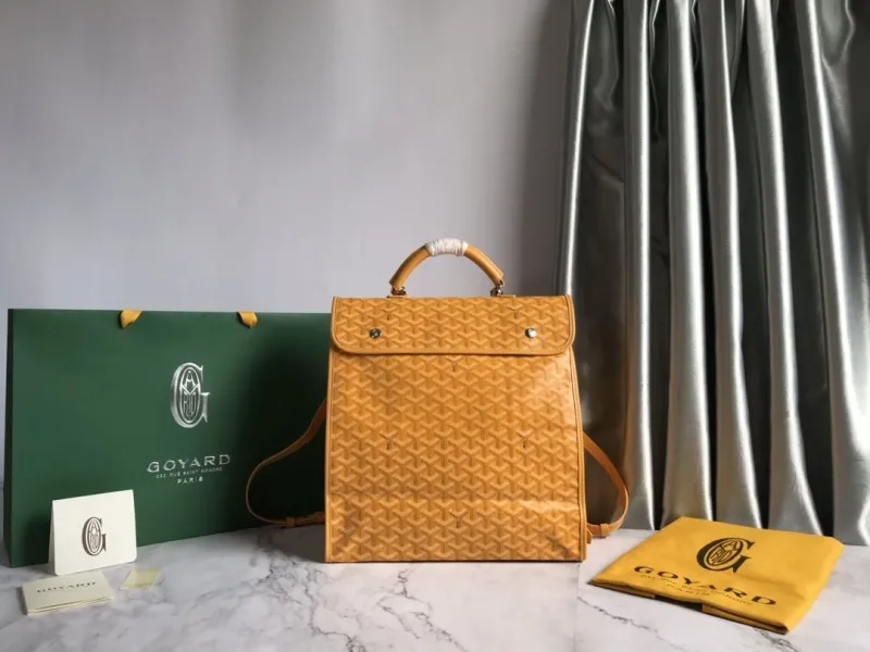 Goyard Yellow Monogram Backpack