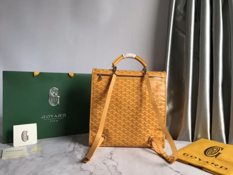 Alternative view of Goyard Yellow Monogram Backpack