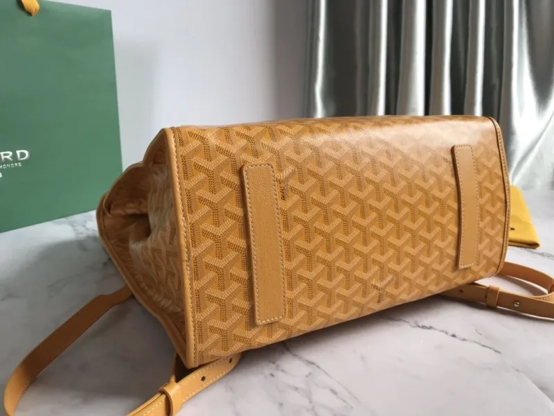 Goyard Yellow Monogram Backpack - Image 3