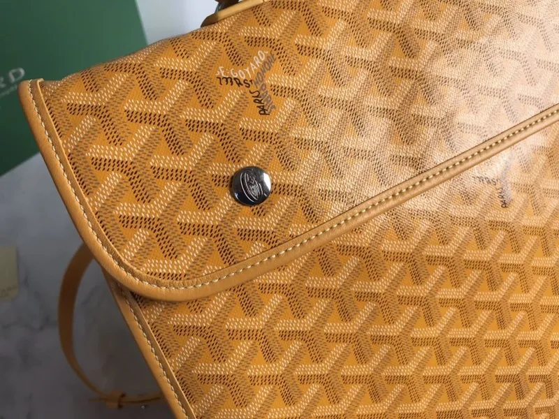 Goyard Yellow Monogram Backpack - Image 4