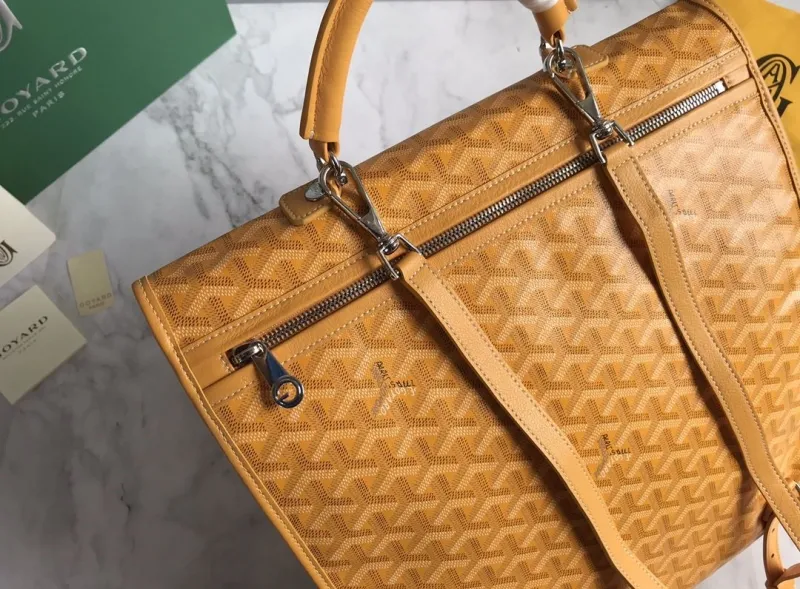 Goyard Yellow Monogram Backpack - Image 6