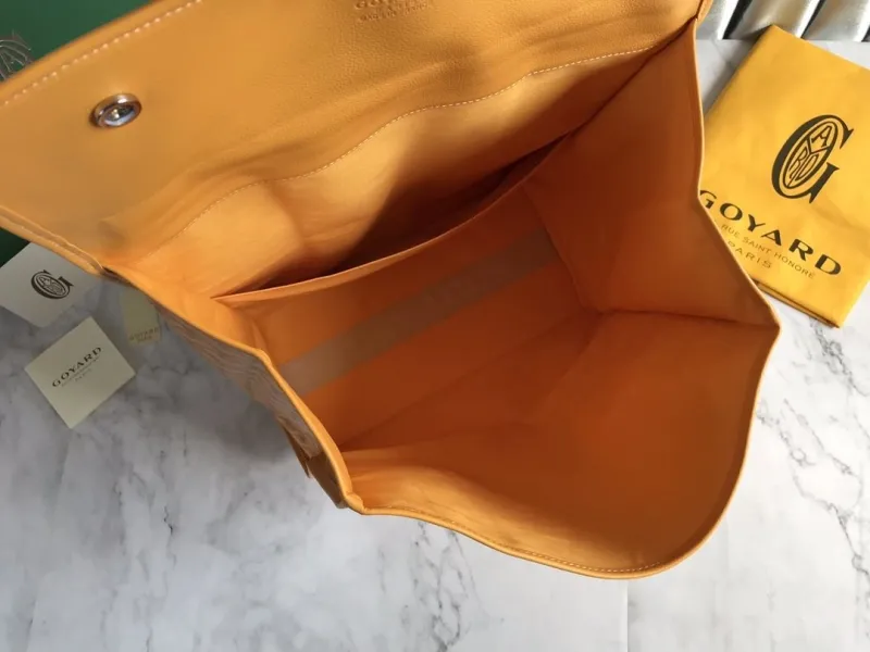 Goyard Yellow Monogram Backpack - Image 7