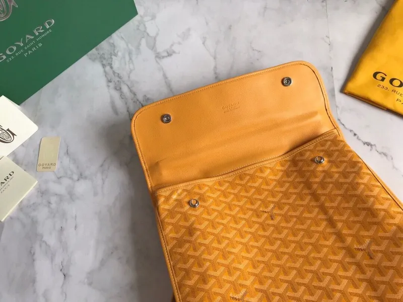 Goyard Yellow Monogram Backpack - Image 8
