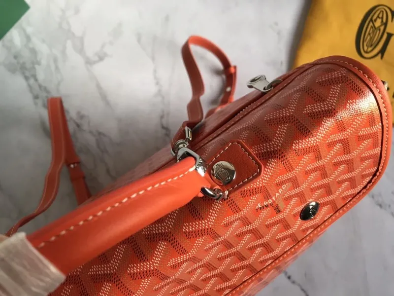 Goyard Orange Luxury Backpack - Image 5