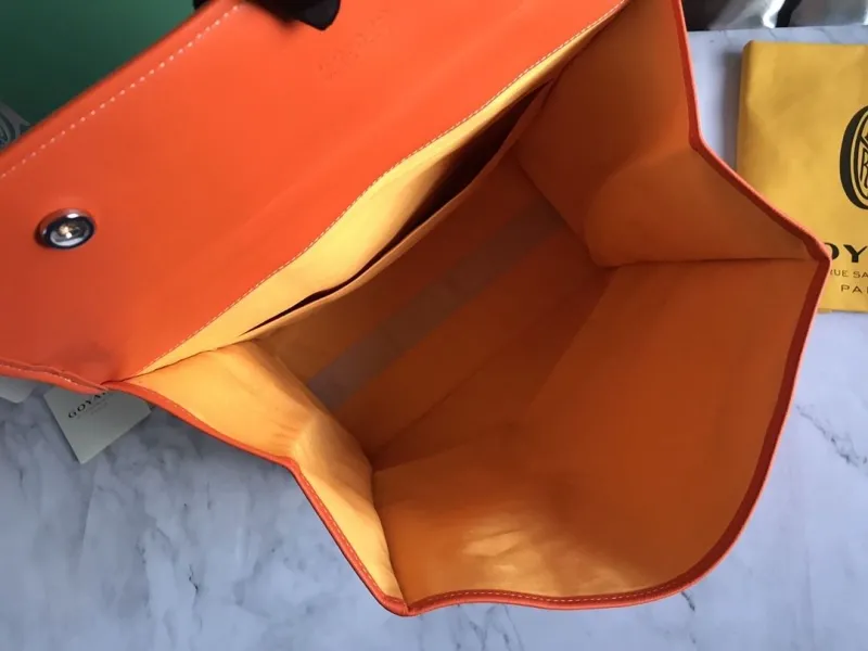 Goyard Orange Luxury Backpack - Image 7