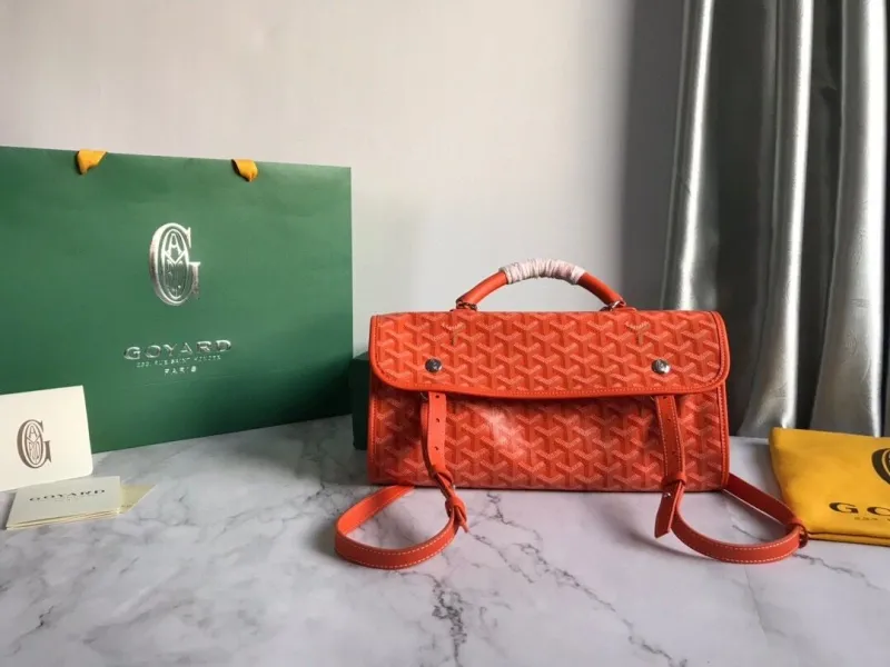 Goyard Orange Luxury Backpack - Image 9