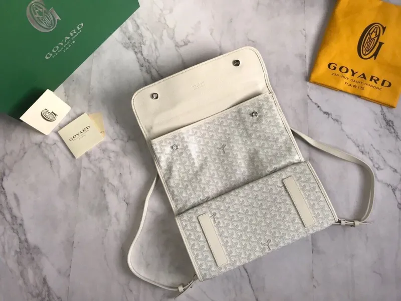 Goyard White Designer Backpack 52 - Image 8