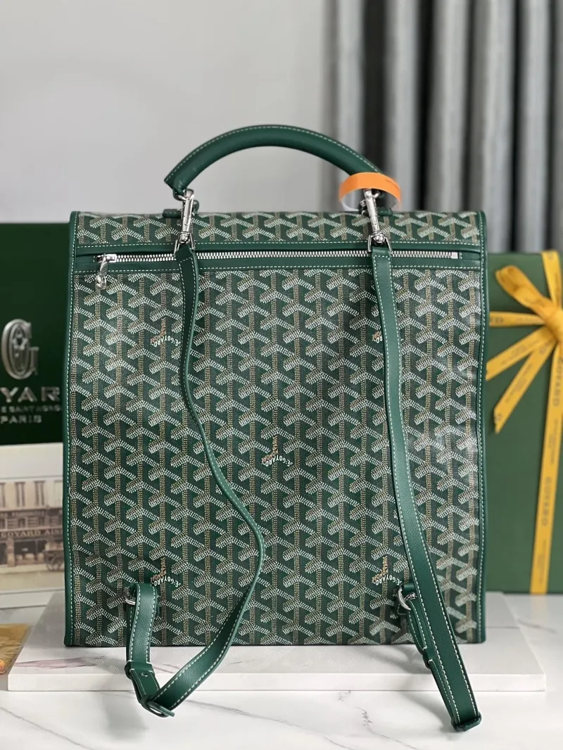 Goyard Luxury Green Backpack 54 - Image 3
