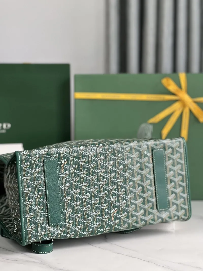 Goyard Luxury Green Backpack 54 - Image 5