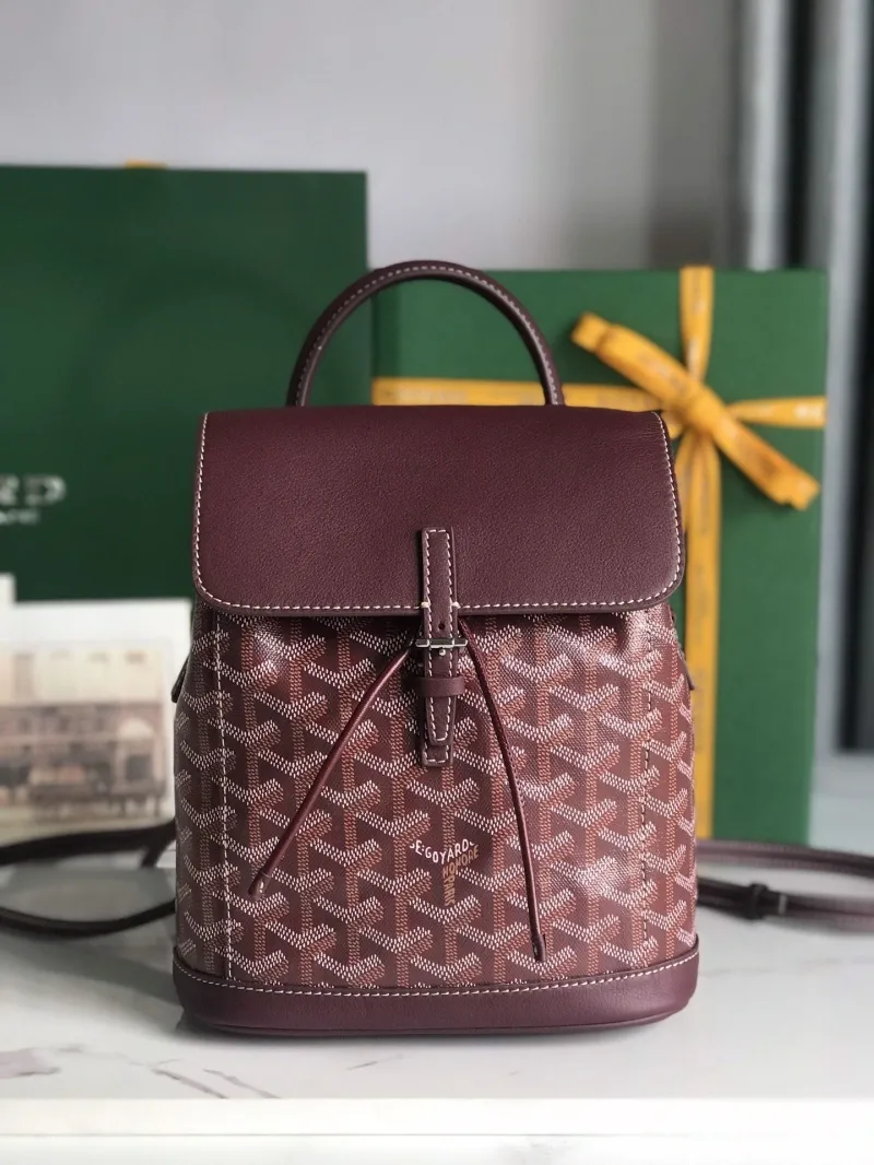 Goyard Burgundy Mini Backpack Model 62