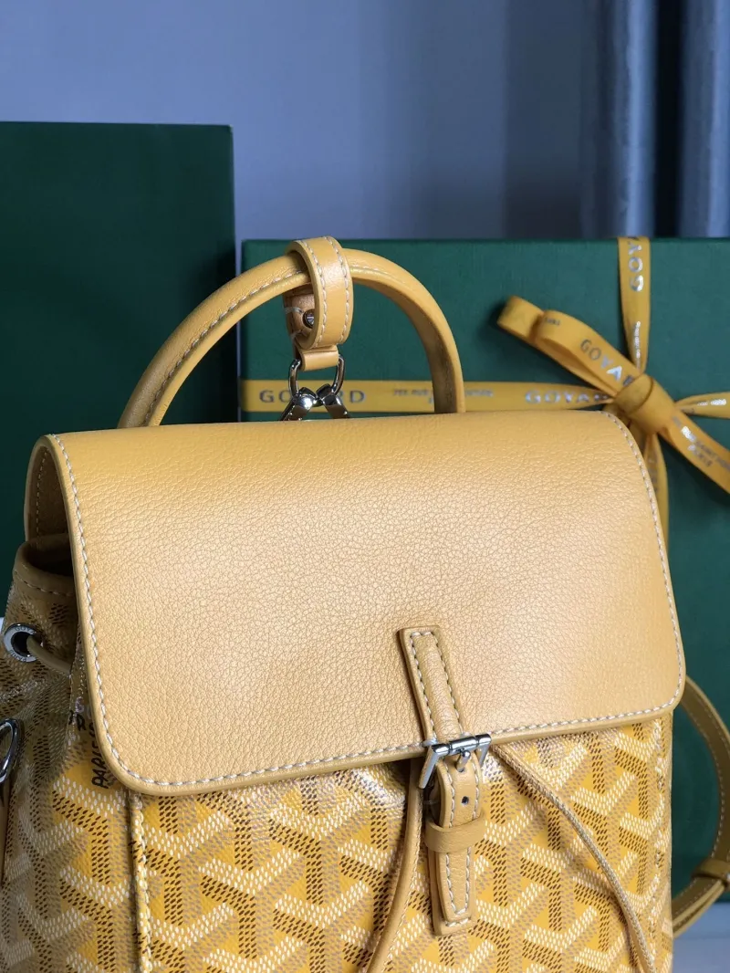Goyard Yellow Backpack 63 - Image 4