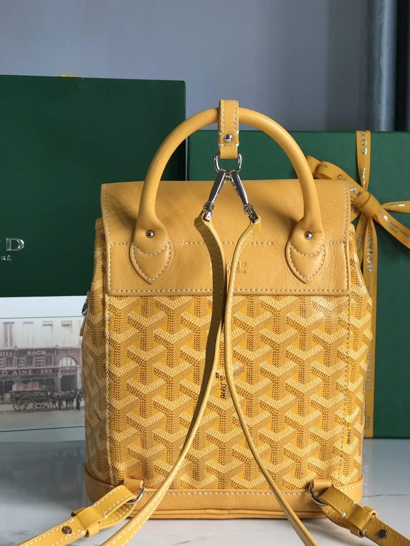 Goyard Yellow Backpack 63 - Image 5