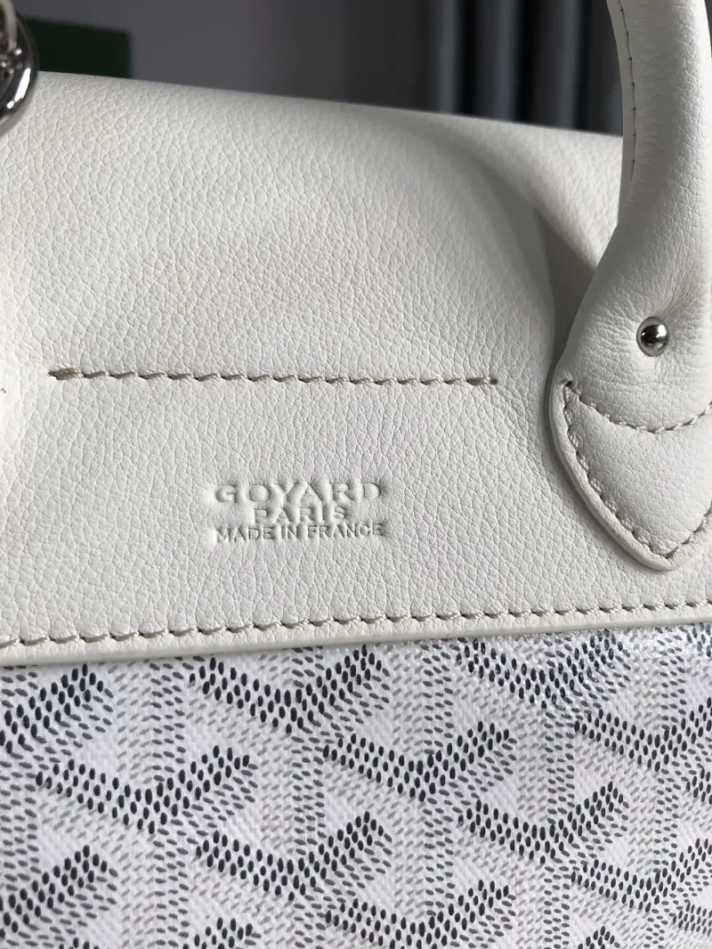 Goyard White Mini Backpack - Image 3