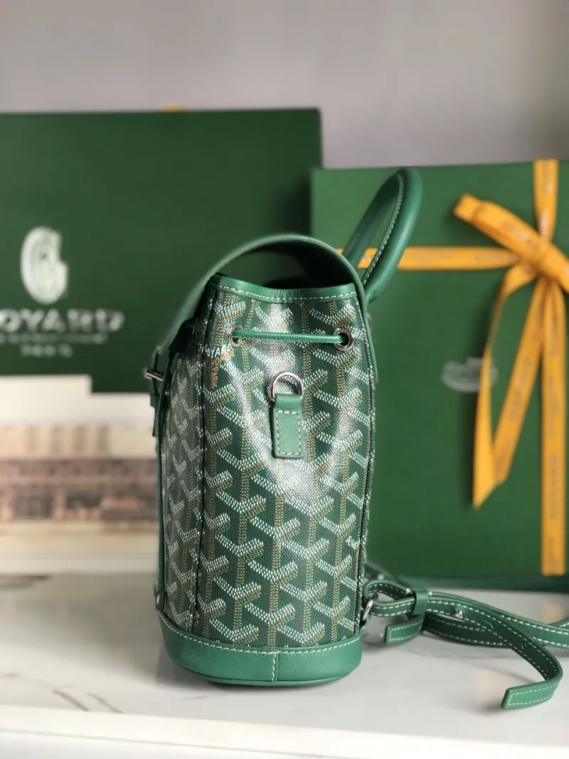 Alternative view of Goyard Green Leather Mini Backpack