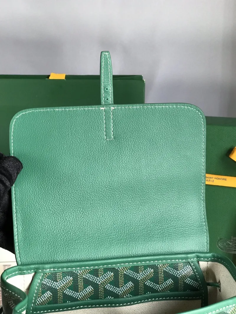 Goyard Green Leather Mini Backpack - Image 7