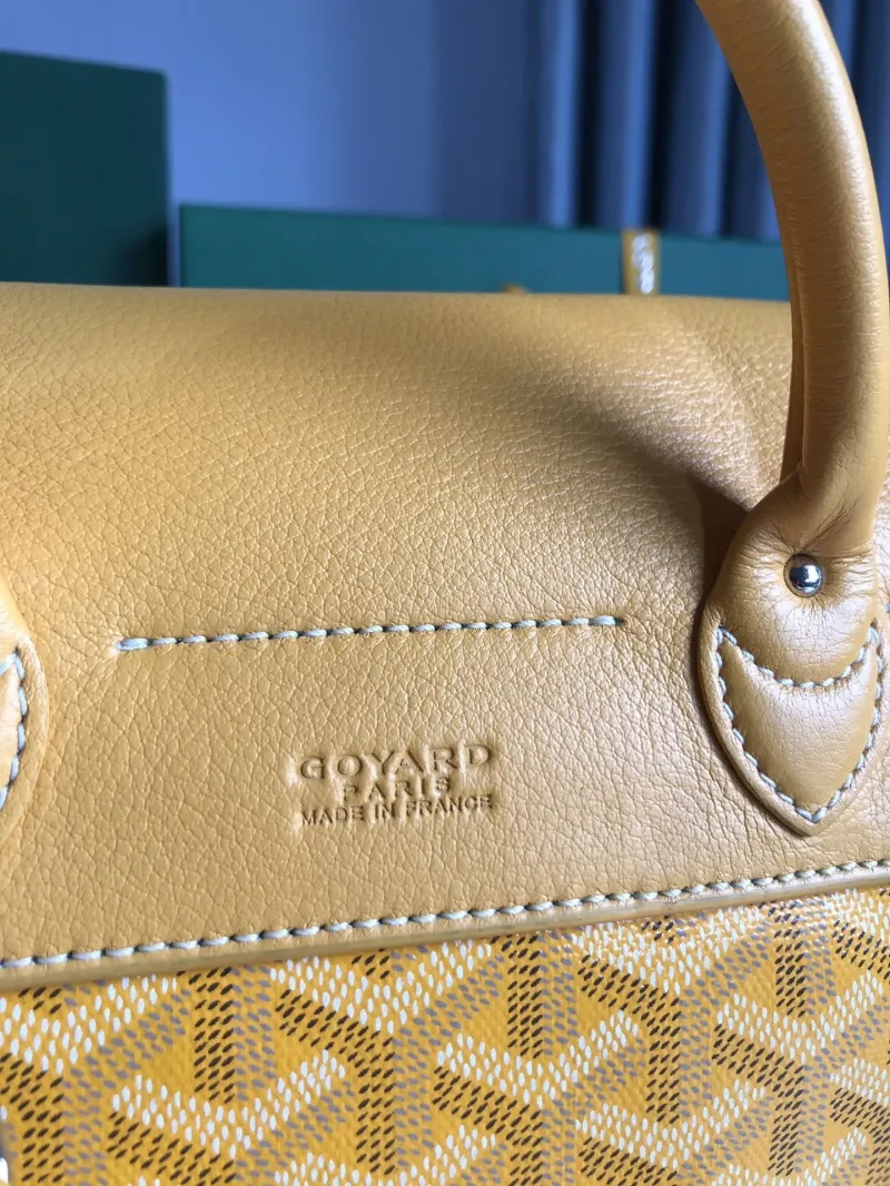 Goyard Yellow Backpack Model 74 - Image 6