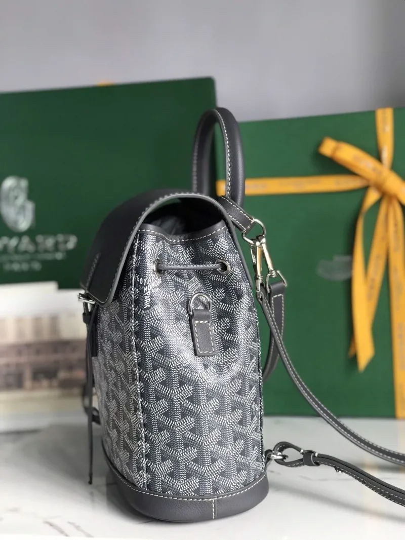 Alternative view of Goyard Dark Gray Mini Backpack