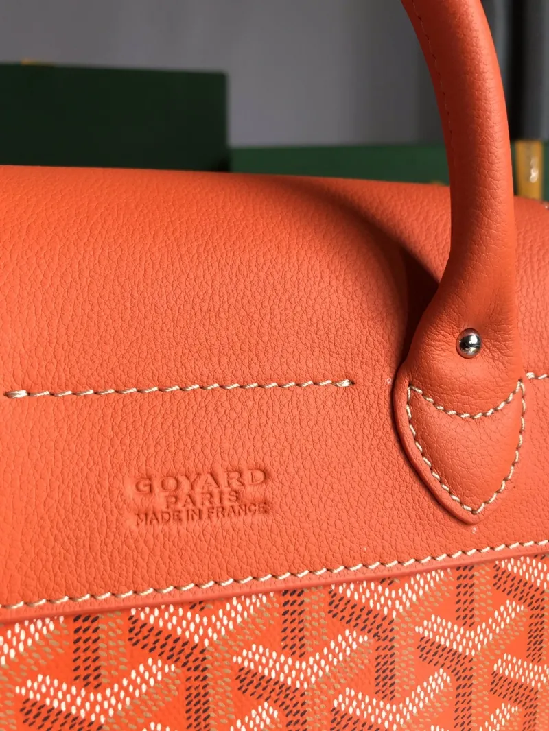 Goyard Orange Mini Backpack 78 - Image 3