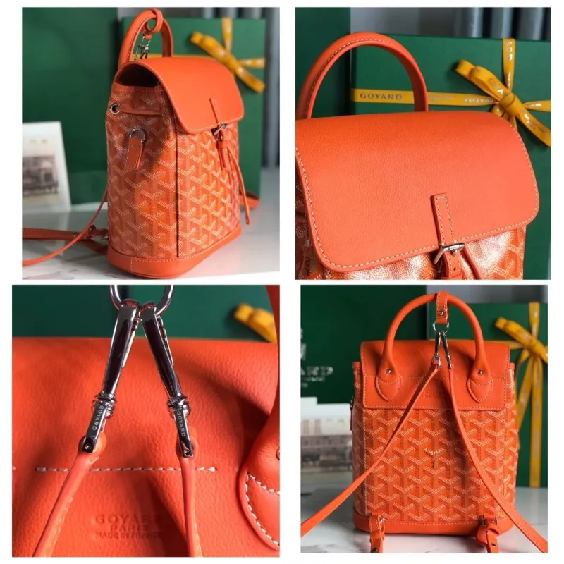 Goyard Orange Mini Backpack 78 - Image 9