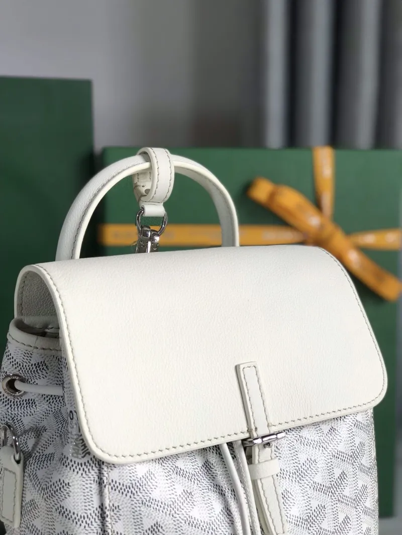 Goyard White Mini Backpack 80 - Image 4