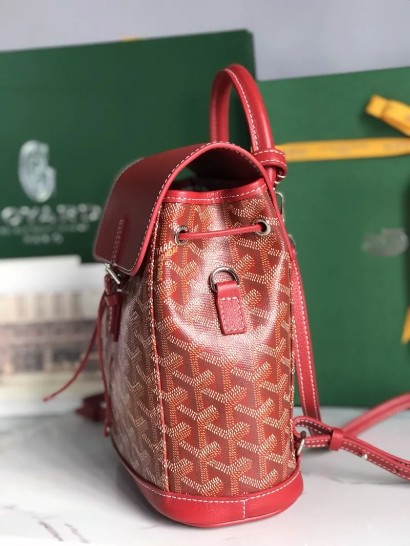 Alternative view of Goyard Red Designer Backpack