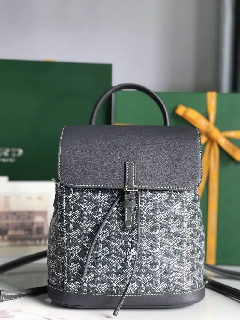 Goyard Dark Gray Mini Backpack