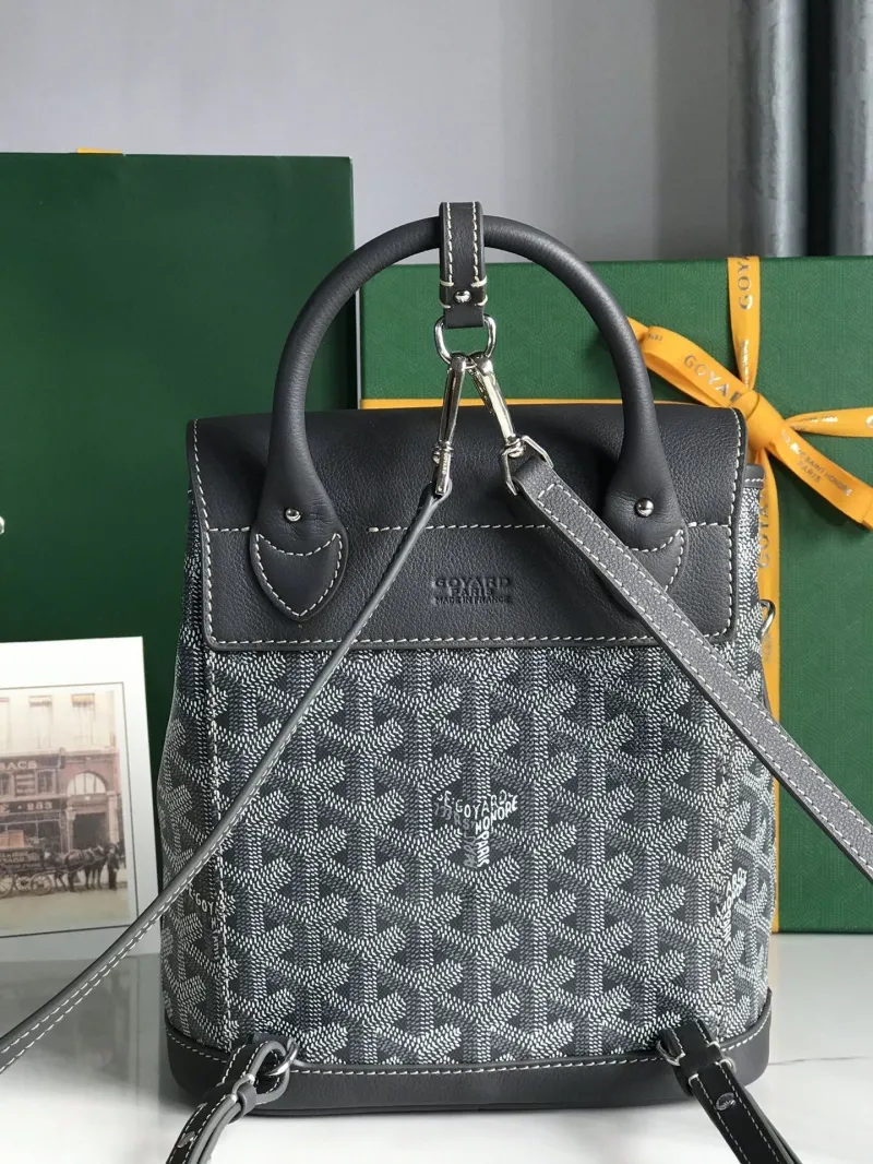 Goyard Dark Gray Mini Backpack - Image 4