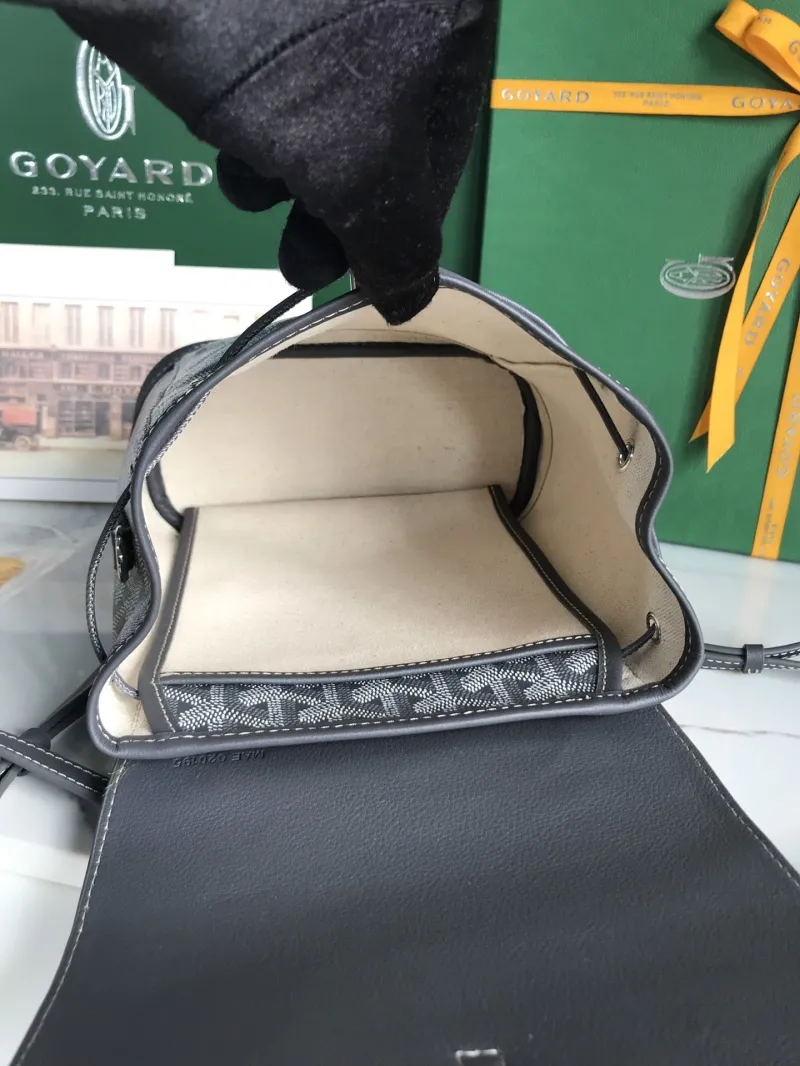 Goyard Dark Gray Mini Backpack - Image 8