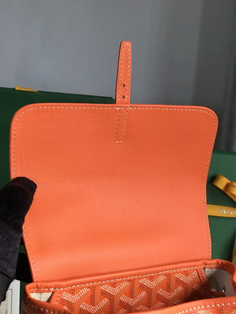 Goyard Orange Leather Mini Backpack - Image 7