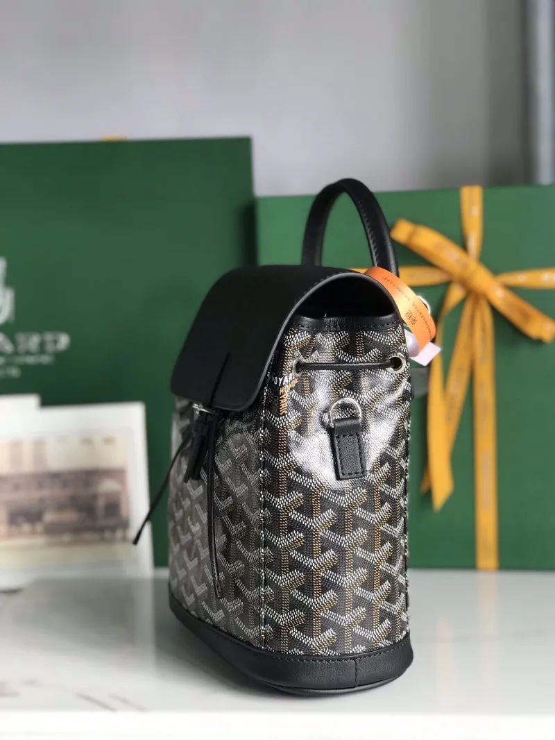 Alternative view of Goyard Black Mini Leather Backpack