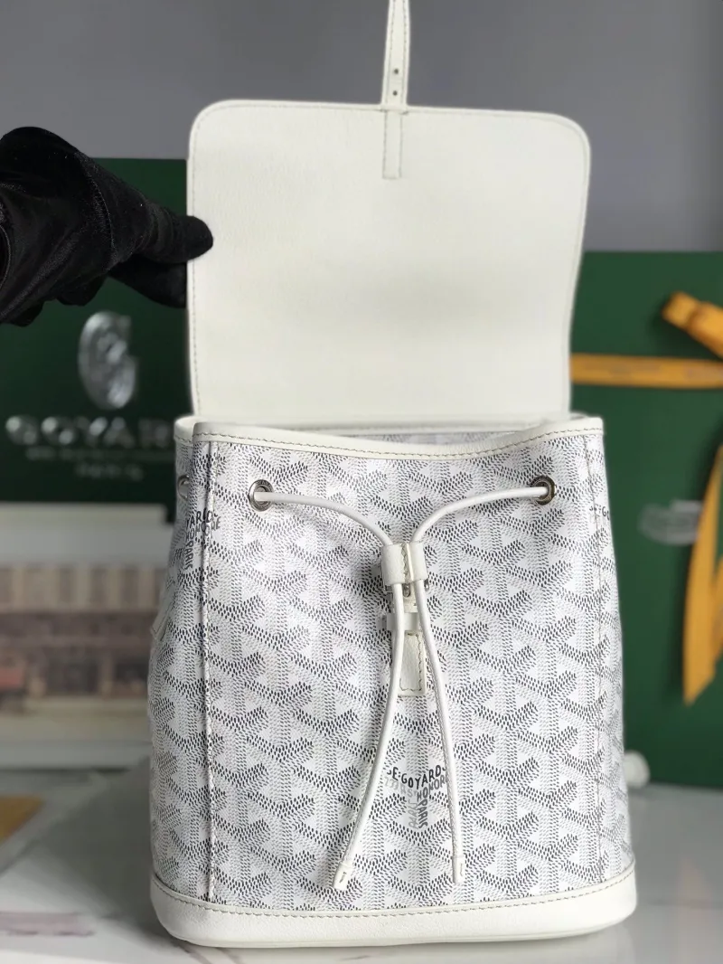 Goyard White Mini Backpack 91 - Image 5