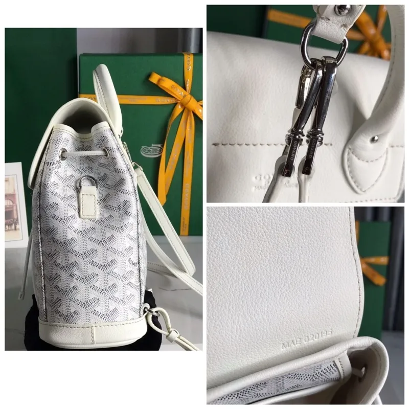 Goyard White Mini Backpack 91 - Image 9
